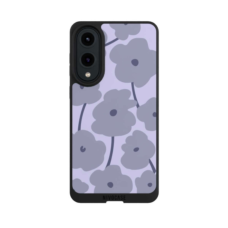Galaxy S25 Edge NIVOpure Fleurs Minimalistes Lilas