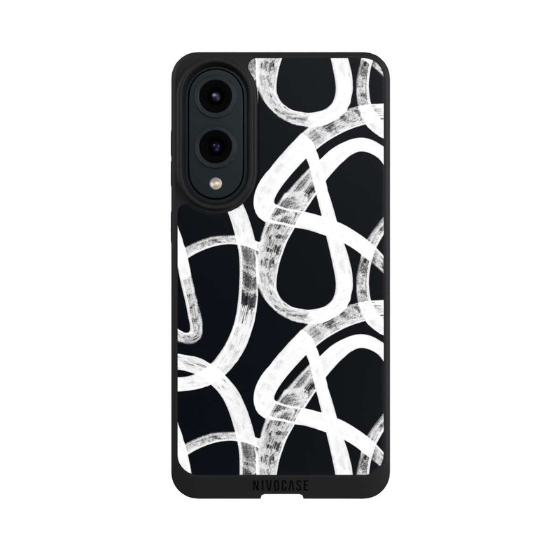 Galaxy S25 Edge NIVOpure Doodles Black and White