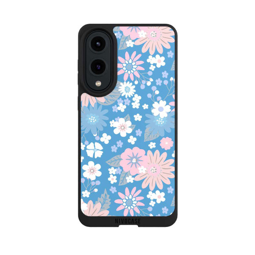 Samsung Galaxy S25 Edge NIVOpure Wildblumen Muster Blau