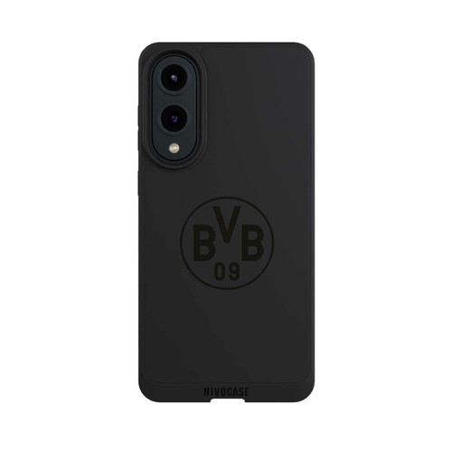 Samsung Galaxy S25 Edge NIVOpure BVB Logo Schwarz Transparent