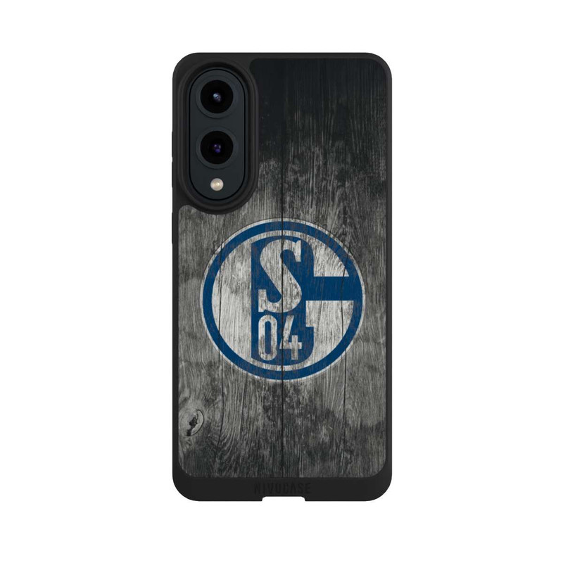 Galaxy S25 Edge NIVOpure Schalke 04 Holz Look