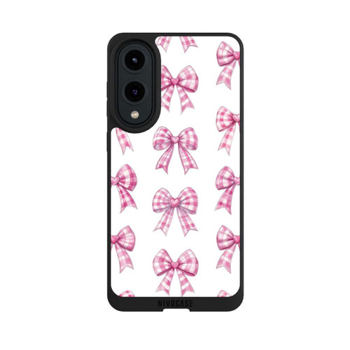 Samsung Galaxy S25 Edge NIVOpure Pink Gingham Hearts and Bows