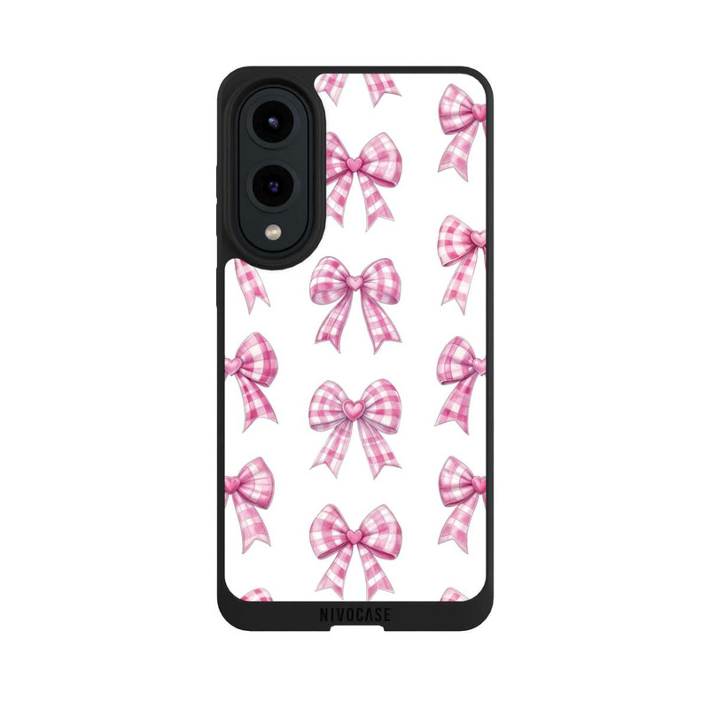 Galaxy S25 Edge NIVOpure Pink Gingham Hearts and Bows