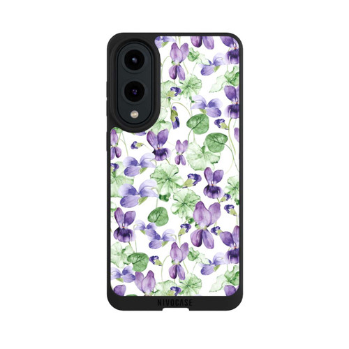 Samsung Galaxy S25 Edge NIVOpure Purple Wildflowers Pattern Watercolor