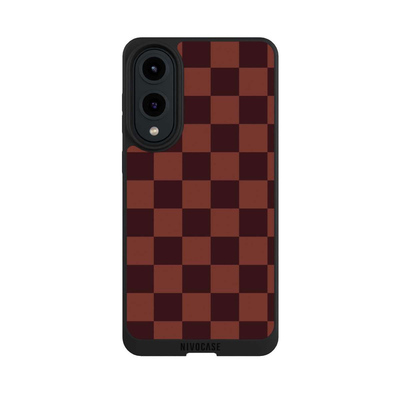 Galaxy S25 Edge NIVOpure Motif en Damier Rouge