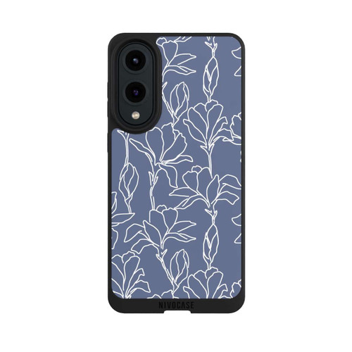 Samsung Galaxy S25 Edge NIVOpure Flower Silhouettes on Blue