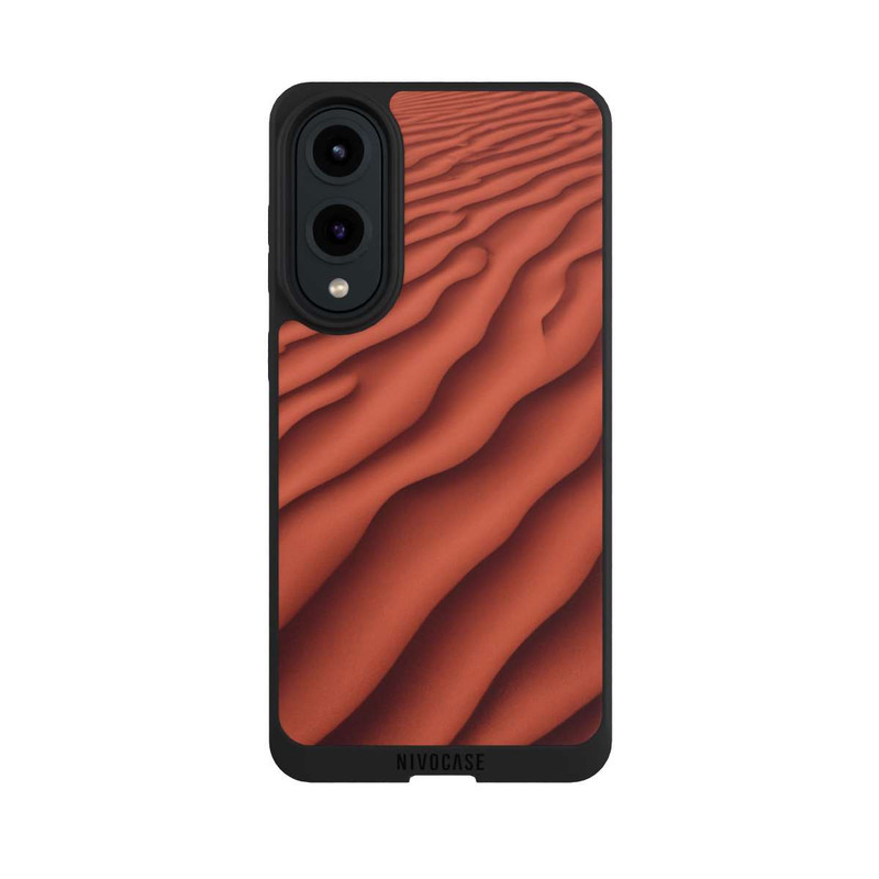 Galaxy S25 Edge NIVOpure Structure de sable rouge avec AI