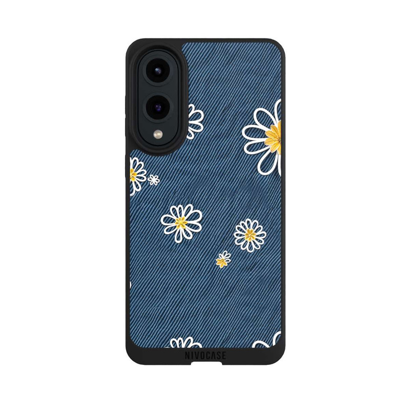 Galaxy S25 Edge NIVOpure Jeans Flowers Pattern with AI