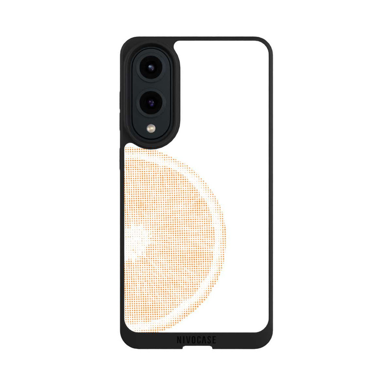 Galaxy S25 Edge NIVOpure Orange Grid Pixel Art