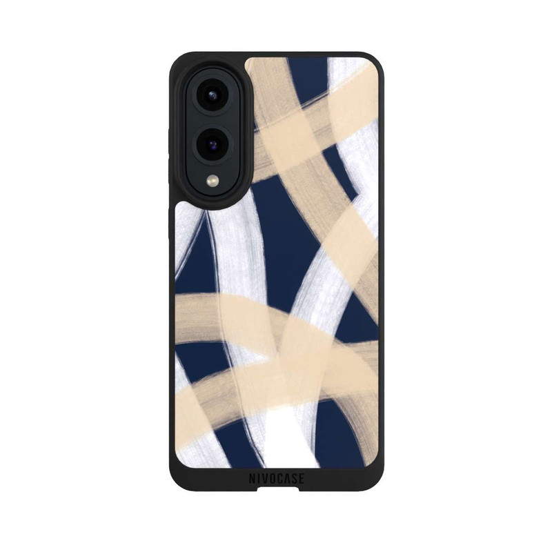 Galaxy S25 Edge NIVOpure Laced Up Beije Blue