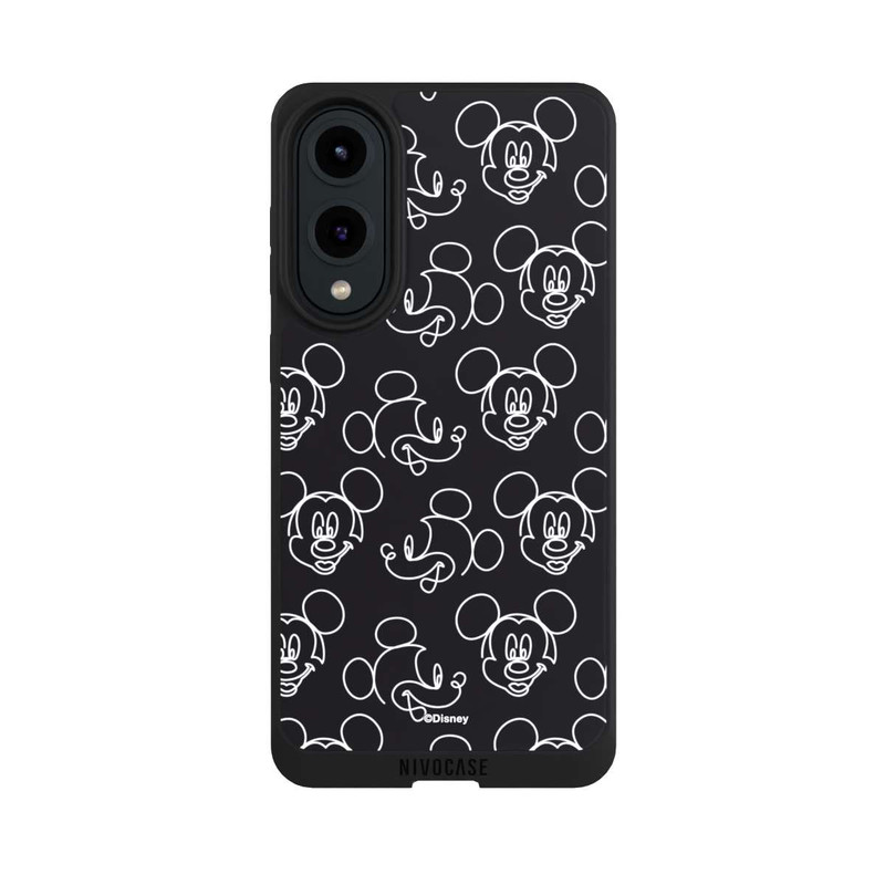 Galaxy S25 Edge NIVOpure Disney Mickey Muster Schwarz