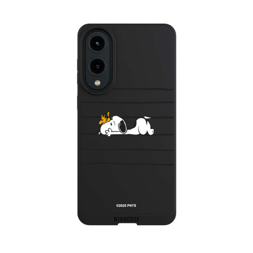 Samsung Galaxy S25 Edge NIVOpure Snoopy Woodstock Streifen Peanuts Transparent
