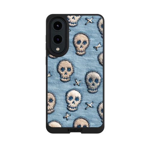 Samsung Galaxy S25 Edge NIVOpure Skulls on Jeans Pattern