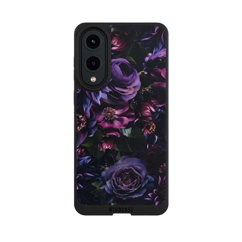Galaxy S25 Edge NIVOpure Dark Purple Flowers