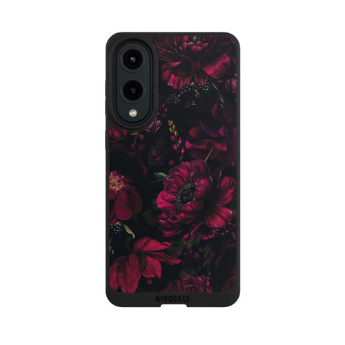 Samsung Galaxy S25 Edge NIVOpure Dunkle Rote Blumen Liebe