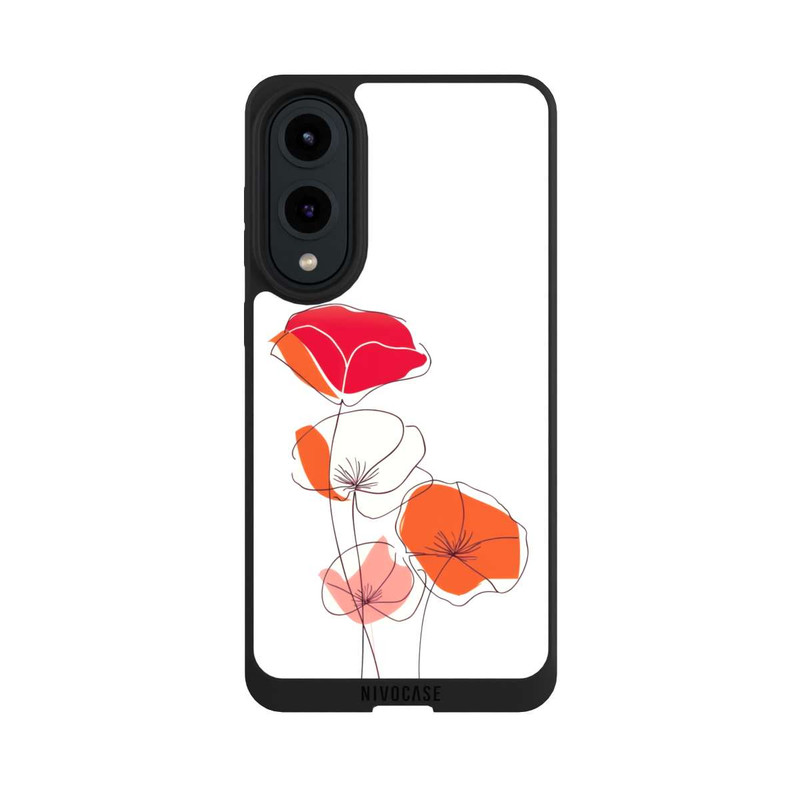 Galaxy S25 Edge NIVOpure Poppies Line Art