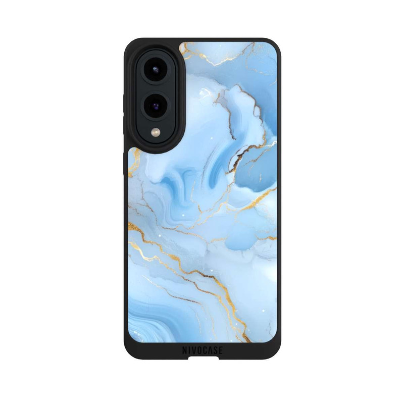 Galaxy S25 Edge NIVOpure Blue Marble Goldprint