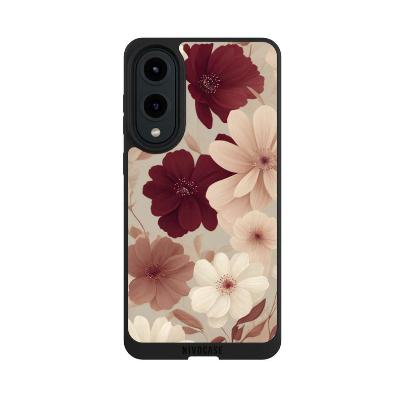 Galaxy S25 Edge NIVOpure Romantic Flowers Beige with AI