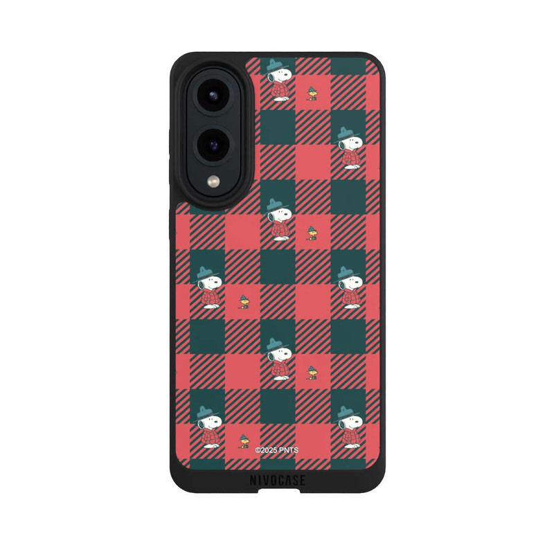 Galaxy S25 Edge NIVOpure Peanuts Rot Schottenmuster