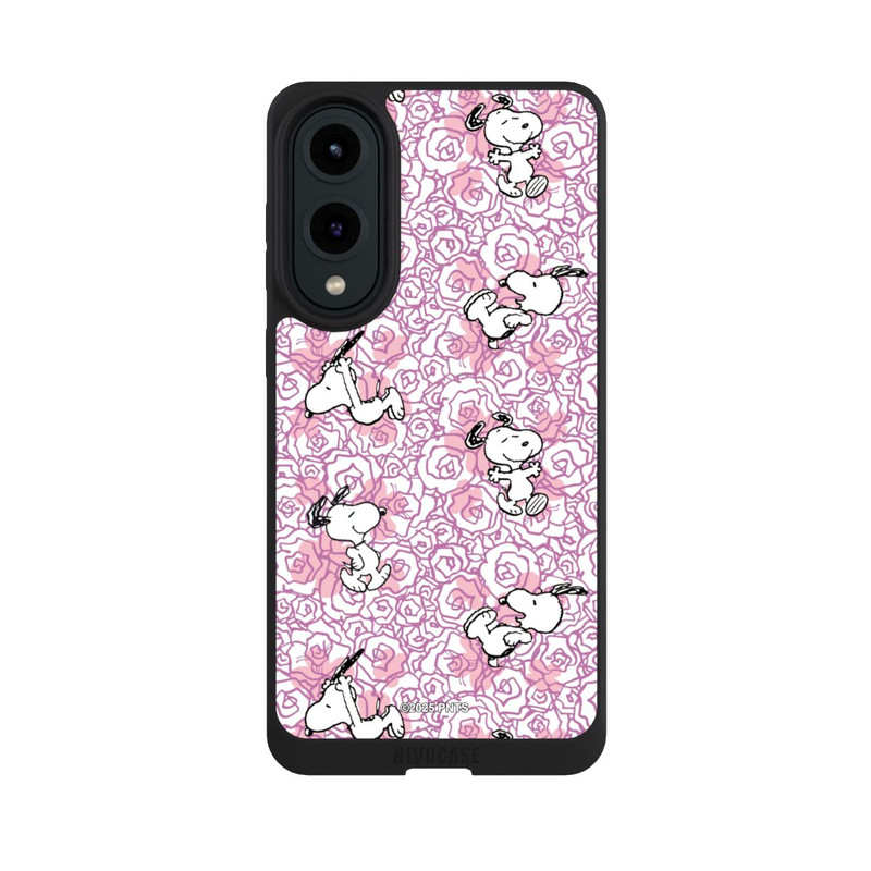 Galaxy S25 Edge NIVOpure Peanuts Pink Roses Pattern