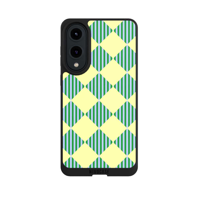 Galaxy S25 Edge NIVOpure Diamond Pattern Yellow Green