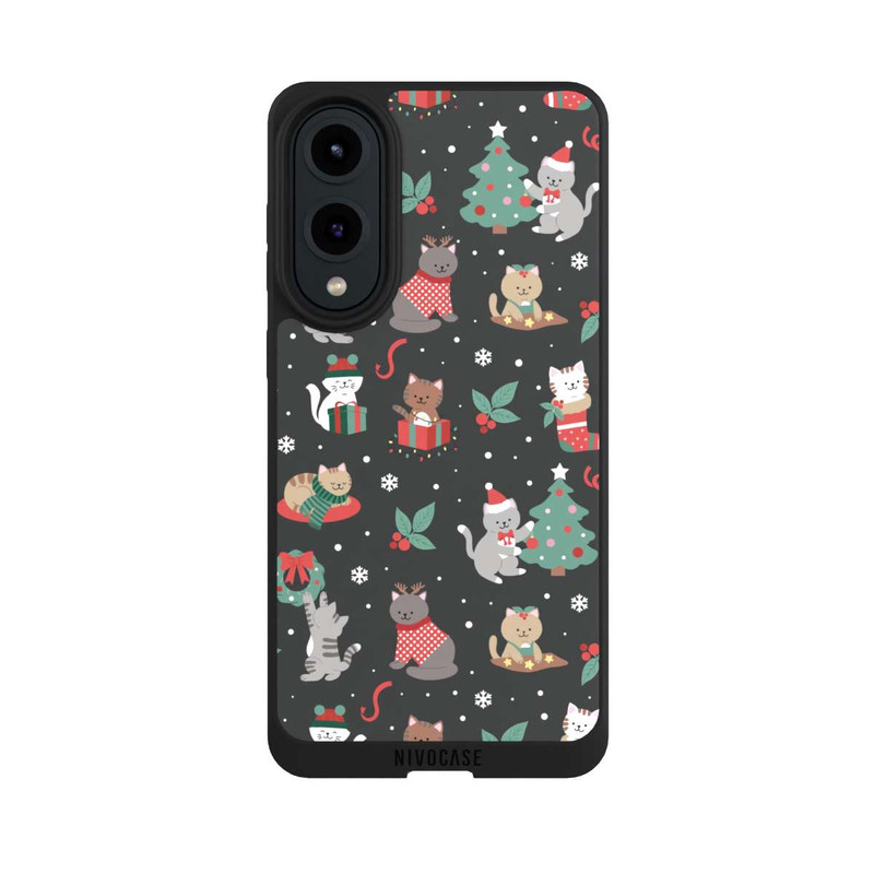 Galaxy S25 Edge NIVOpure Weihnachtliche Kätzchen