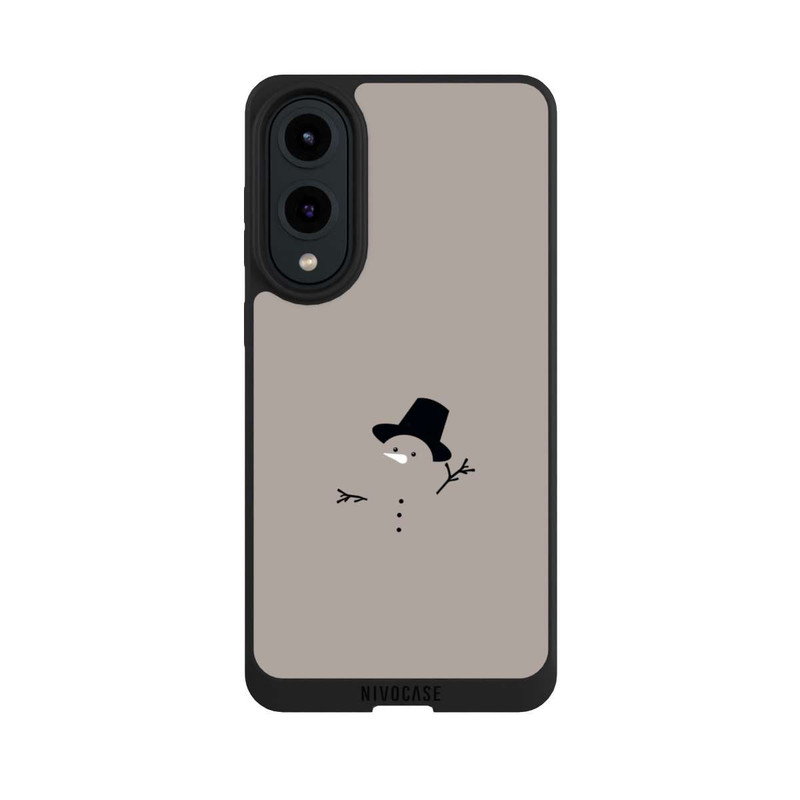 Galaxy S25 Edge NIVOpure Bonhomme de Neige Minimal