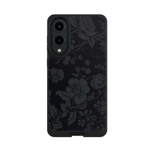 Samsung Galaxy S25 Edge NIVOpure Dunkle Blumen Vintageoptik
