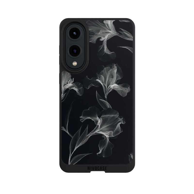 Galaxy S25 Edge NIVOpure Fleurs en Noir et Blanc Radiographie