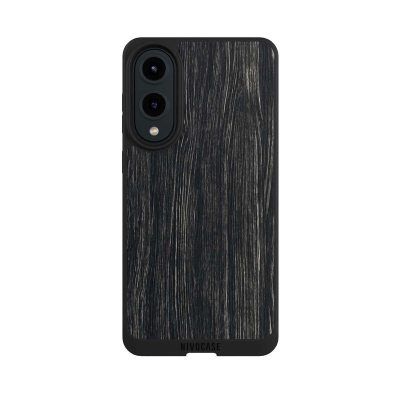 Galaxy S25 Edge NIVOpure Dunkle Holzstruktur