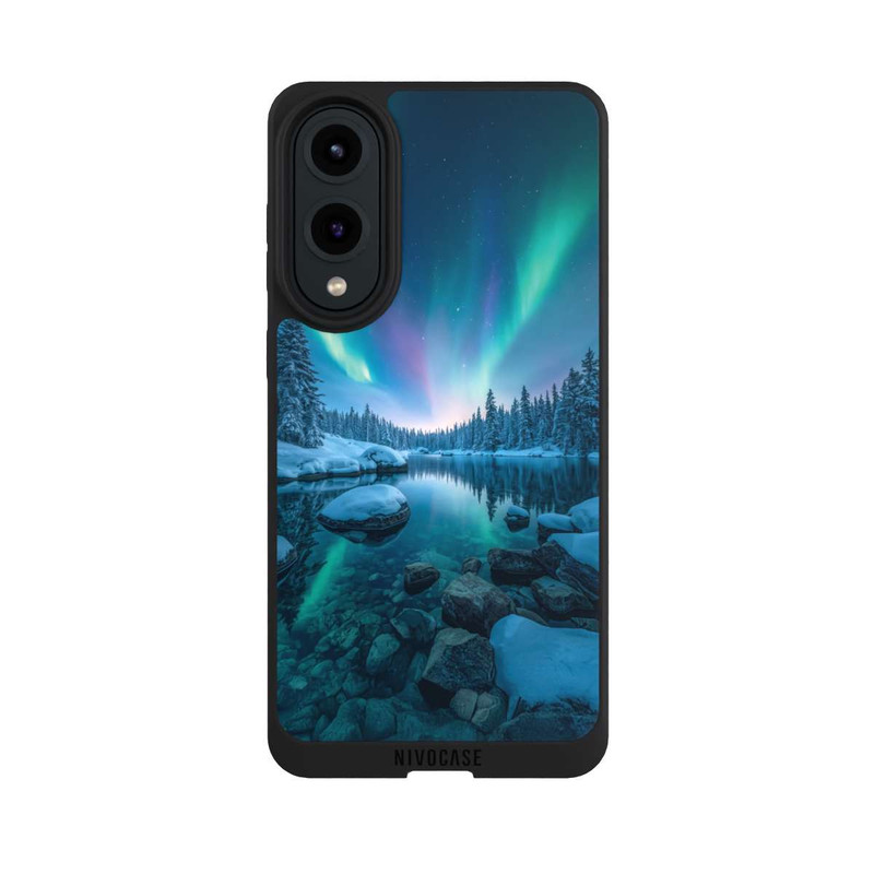 Galaxy S25 Edge NIVOpure Aurores boréales Briller avec IA