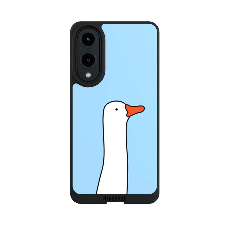 Galaxy S25 Edge NIVOpure Profil Canard Tendance Bleu