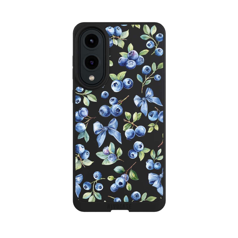 Galaxy S25 Edge NIVOpure Nœuds myrtilles transparents avec IA