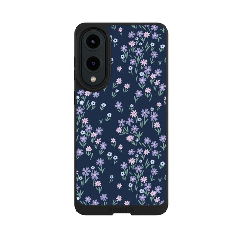 Samsung Galaxy S25 Edge NIVOpure Dark Blue Floral Theme