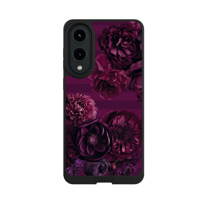Galaxy S25 Edge NIVOpure Majestic Baroque Blossom Dream Burgundy Pink mit KI