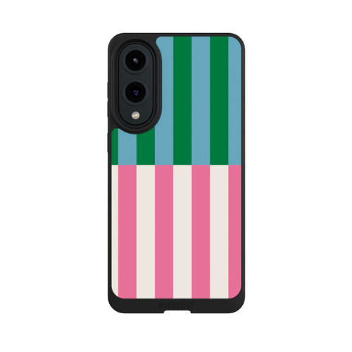 Samsung Galaxy S25 Edge NIVOpure Motif Rayé Vert Rose