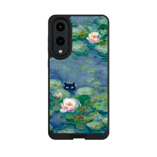 Samsung Galaxy S25 Edge NIVOpure Katze im Teich Monet Gemälde Impressionismus