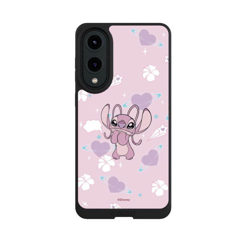 Galaxy S25 Edge NIVOpure Disney Classics Lilo & Stitch Angel Cute Pink