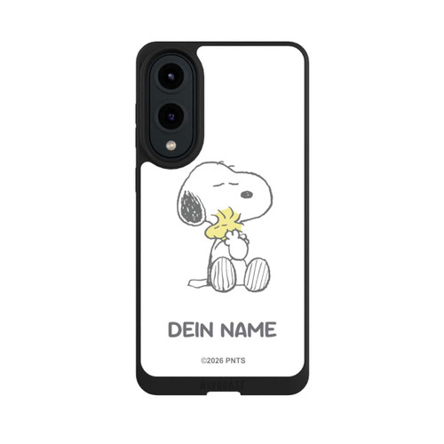 Samsung Galaxy S25 Edge NIVOpure Snoopy And Woodstock Cuddling Personalisierbar