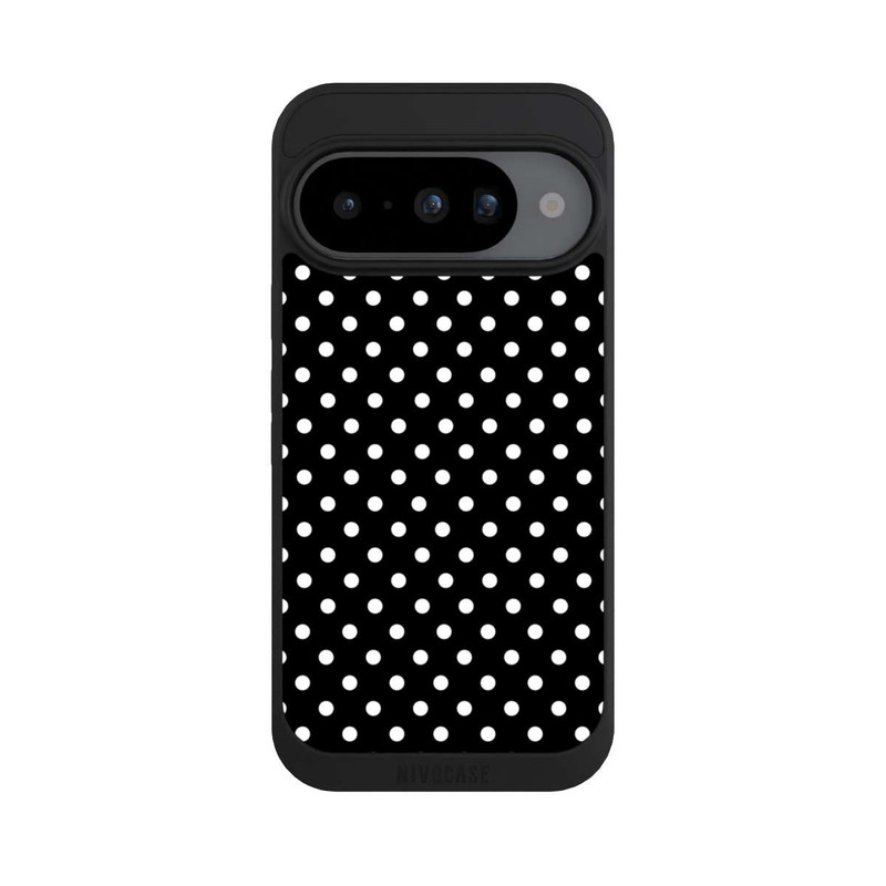 Pixel 10 NIVOpure Polka Dots Schwarz und Weiß