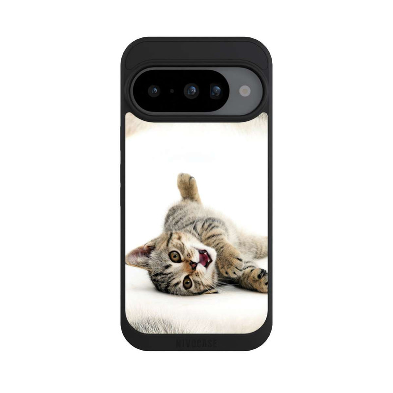 Pixel 10 NIVOpure Sich wälzende Katze