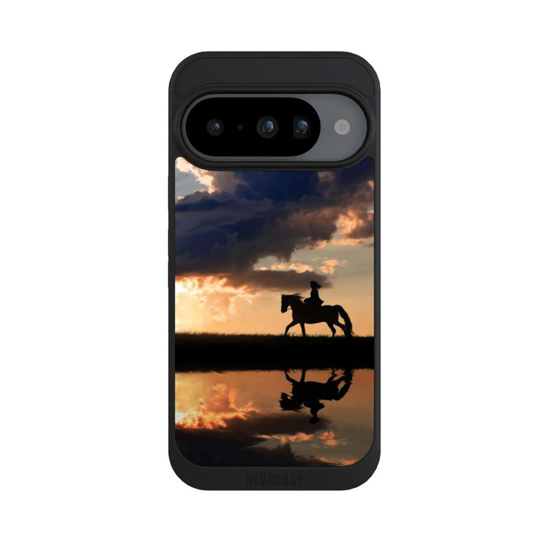 Pixel 10 NIVOpure Randonnée à Cheval au Crépuscule