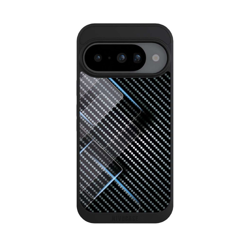 Pixel 10 NIVOpure Blaue Linien auf Karbon