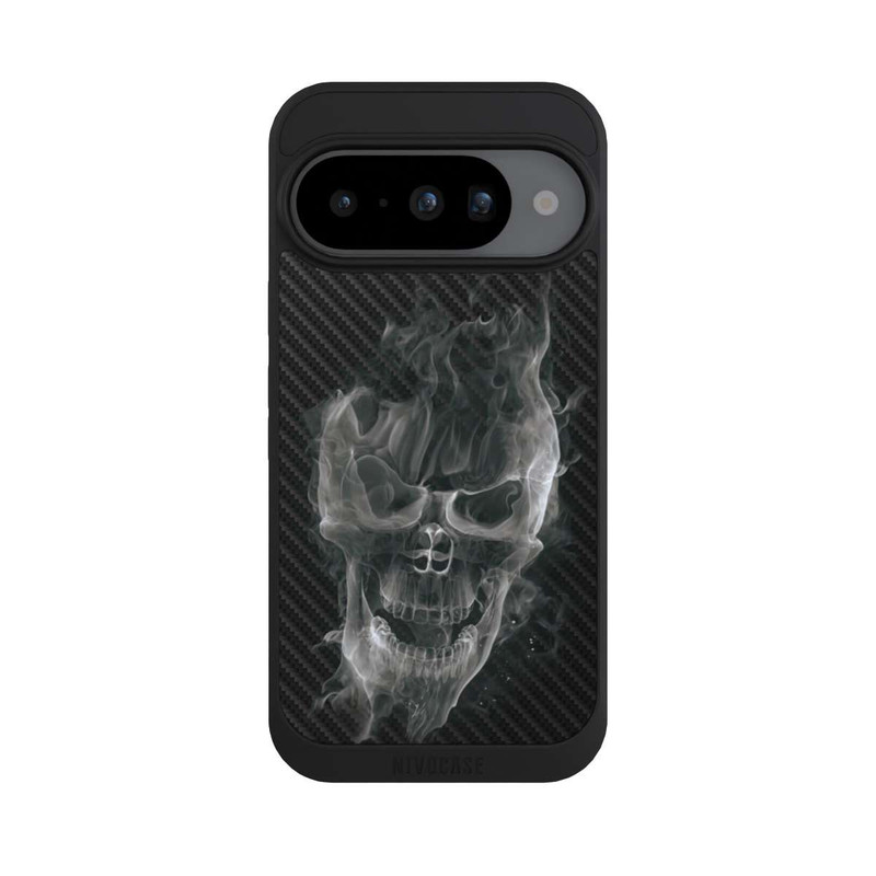 Pixel 10 NIVOpure rauchender Totenkopf Carbon