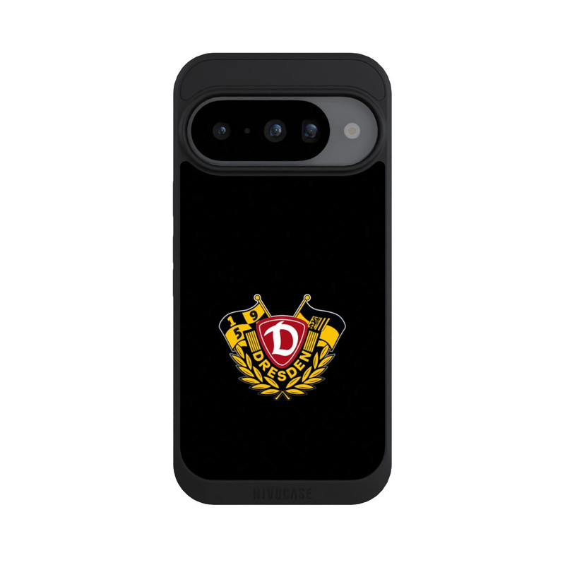 Pixel 10 NIVOpure Dynamo Wappen mit Fahnen