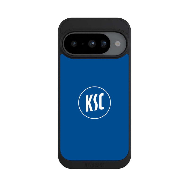 Pixel 10 NIVOpure KSC Logo auf Blau