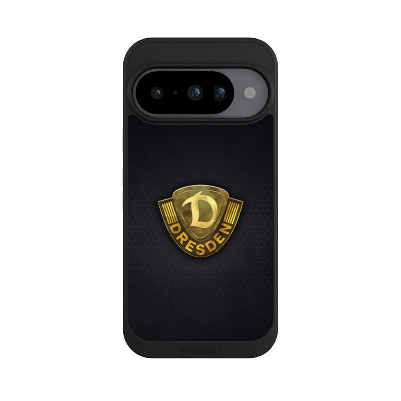 Pixel 10 NIVOpure Goldenes Logo Look Dynamo Dresden
