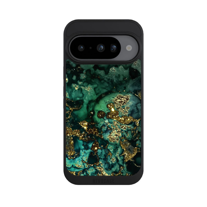 Pixel 10 NIVOpure Cyan Glitter Marble Look