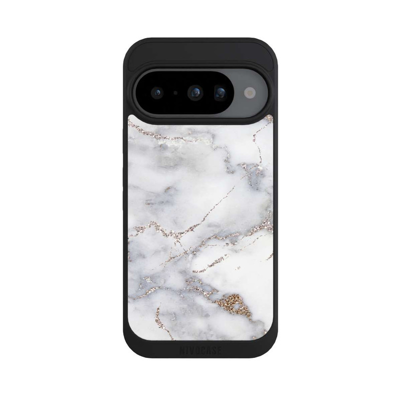 Pixel 10 NIVOpure Silberglitzer Marmorlook