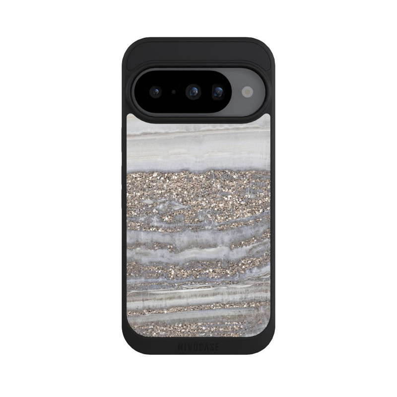 Pixel 10 NIVOpure Weißer Glitzer Marmor Look